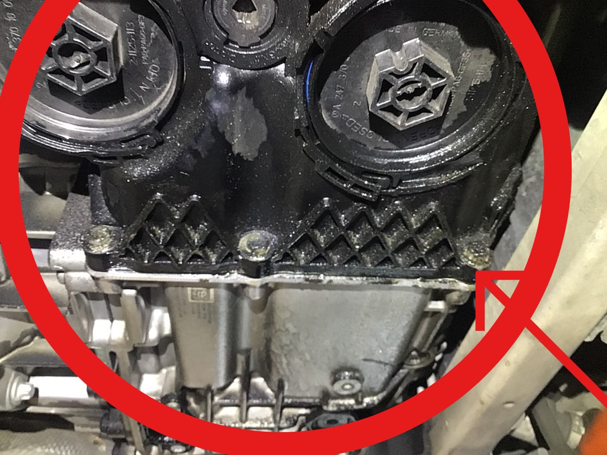 Mercedes oil pan gasket leaking repair Oceanside motorsports carlsbad ca 92058